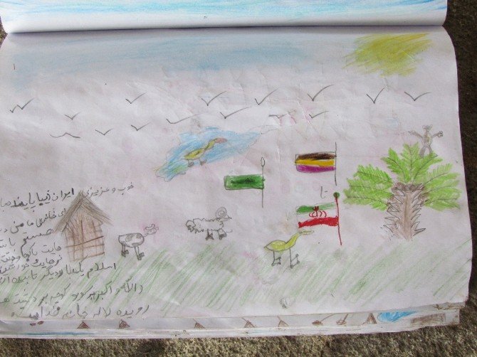 Sığınmacı Çocukların Hayallerini Çizdiği Resimler Yürek Dağladı
