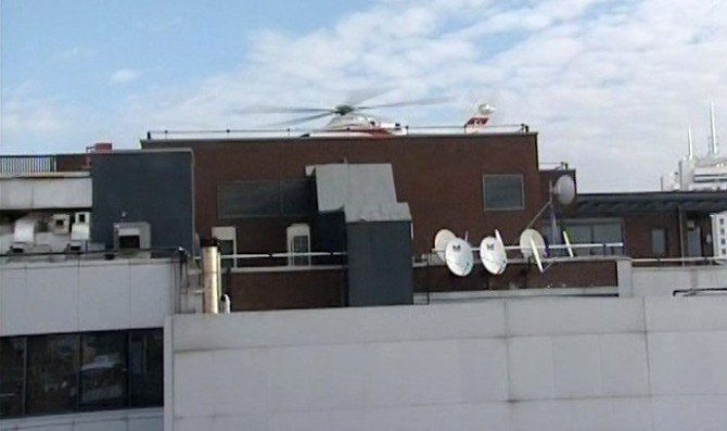 Mustafa Koç’un Hastaneye Helikopterle Getirilişi Kamerada