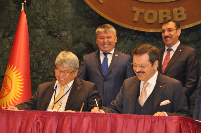 Türk-Kırgız işadamlarından işbirliği imzası