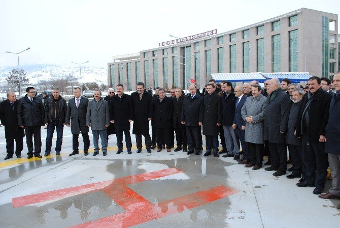 Merzifon Kara Mustafa Paşa Devlet Hastanesi’nde Heliport Açılışı