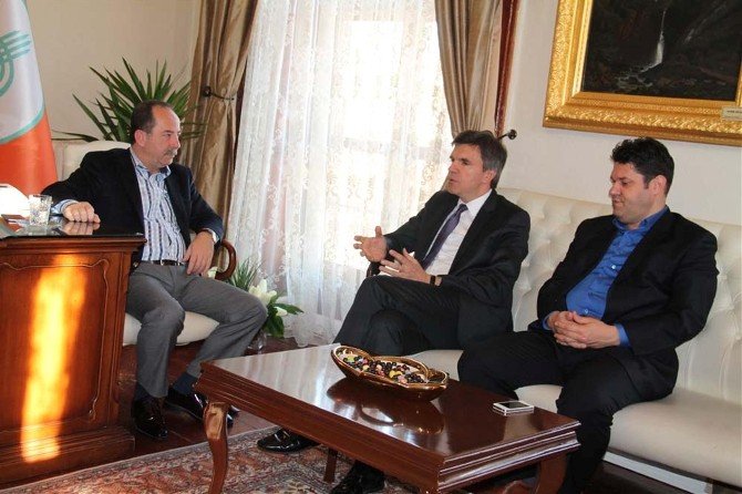 Makedonya Kültür Bakanı Müsteşarı Şehabi, Edirne Belediye Başkanı Gürkan’ı Ziyaret Etti