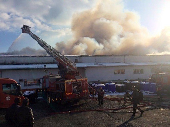 Çanakkale’de Fabrika Yangını