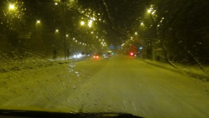 Elazığ'da kar yağışı etkili oluyor