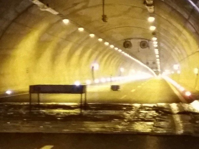 Samanlı Tünelinde Duman Tahliye Testi Yapıldı