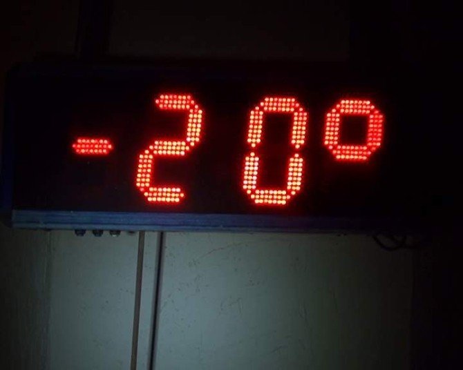 Yozgat’ta Hava Sıcaklığı Eksi 20 Dereceyi Gördü