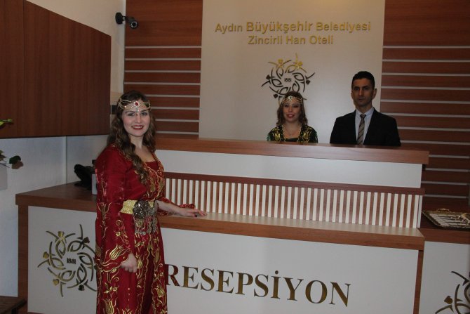 Aydın'daki tarihî Zincirli Han restore edilerek hizmete açıldı