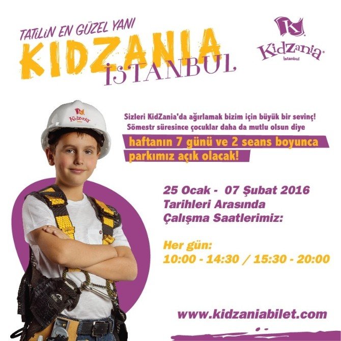 Sömestir Tatilinde Dolu Dolu Eğlence Kıdzanıa’da