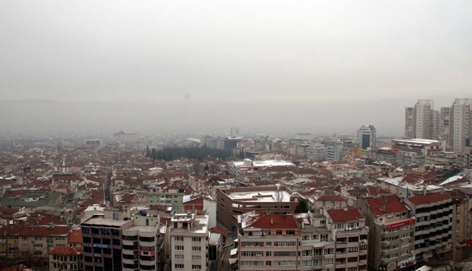 Bursa, yoğun pus altında
