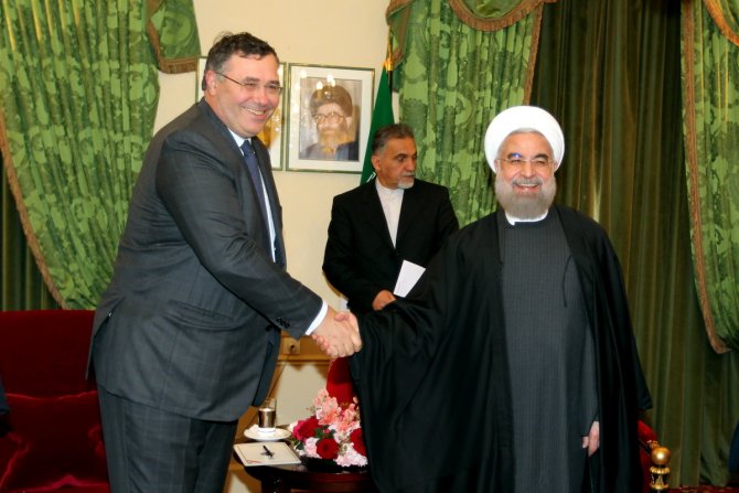 Ruhani, Total ve Airbus CEO'larını kabul etti