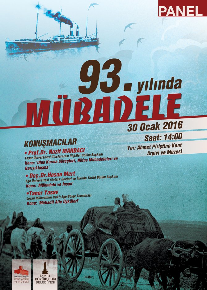 İzmir'de '93. Yılında Mübadele' paneli düzenlenecek