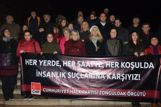 Zonguldak’ta 'kadına şiddet' protestosu