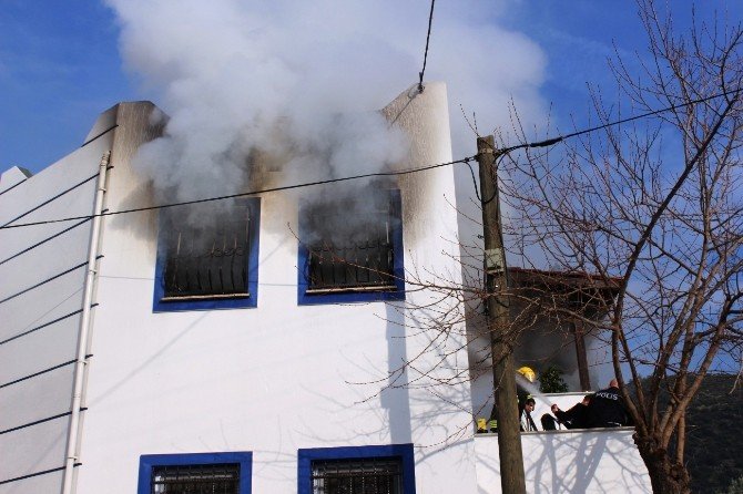 Bodrum’da Yangın: 1 Ölü