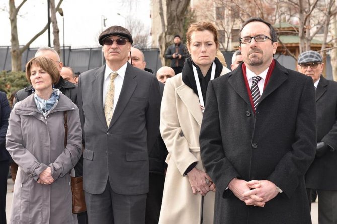 ABD Büyükelçiliği'nde güvenlik görevlisi Mustafa Akarsu'yu anma töreni