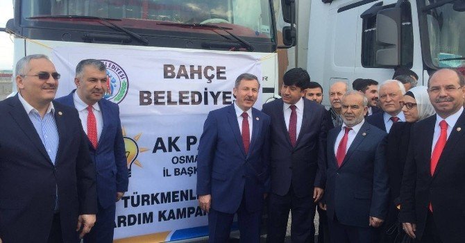 Osmaniye AK Parti’den, Bayır-bucak Türkmenleri’ne 4 Tır Yardım Paketi