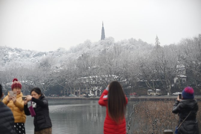 "Çin'in yerdeki cenneti Suzhou ve Hangzhou"ya kar yağdı