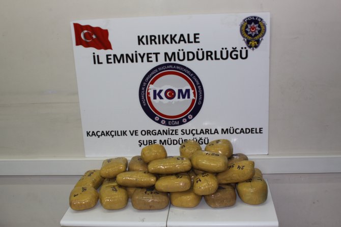 Kırıkkale'de 26 kilogram esrar ele geçirildi