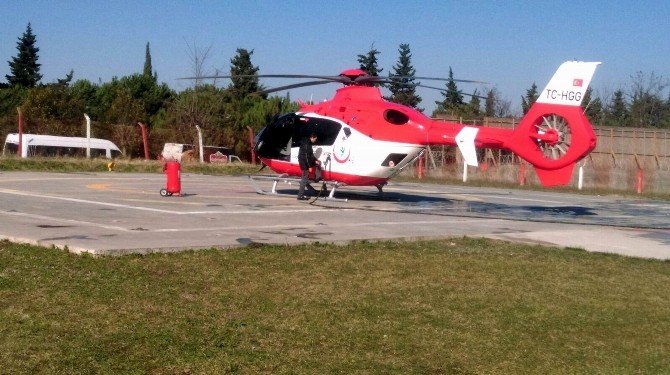 112 Ambulans Helikopteri Samsun’a Bebekle Döndü