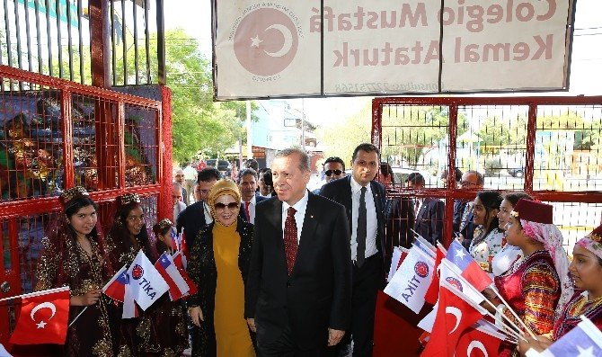Cumhurbaşkanı Erdoğan’dan Şili’deki Mustafa Kemal Atatürk İlkokulu’na Ziyaret