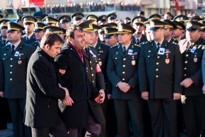 Şehit jandarma Sercan Bulak, Şereflikoçhisar'da toprağa verildi