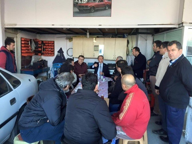 AK Parti Denizli Milletvekili Tin, Sanayi Esnafıyla Kahvaltı Yaptı