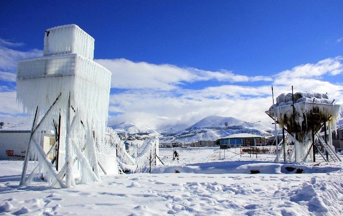 Erzurum’da Buzdan Manzara