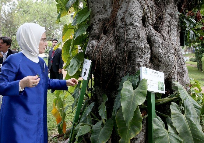 Emine Erdoğan Peru’da Botanik Bahçesini İnceledi