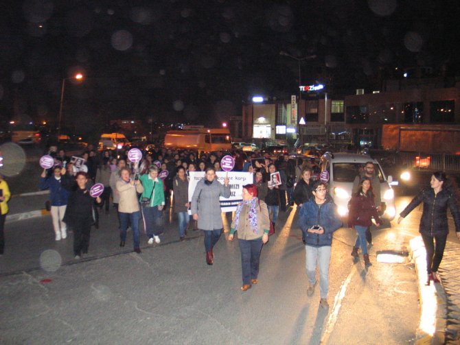 İkitelli'de kadın cinayeti protestosu