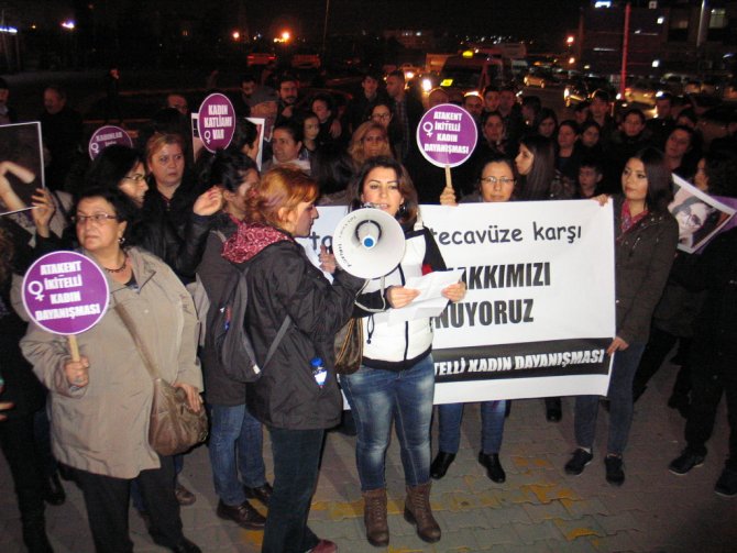İkitelli'de kadın cinayeti protestosu