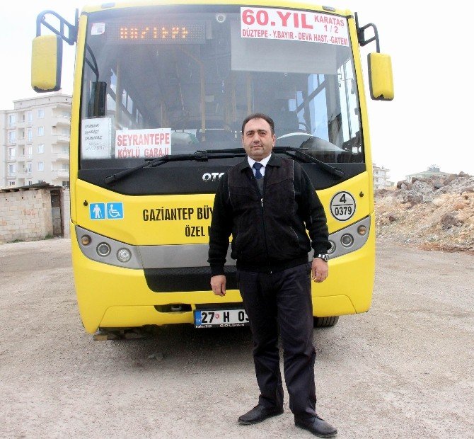 Gaziantep’te Halk Otobüsüne Molotoflu Saldırı Güvenlik Kamerasında