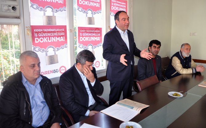 CHP Milletvekili Tümer belediye işçileriyle bir araya geldi
