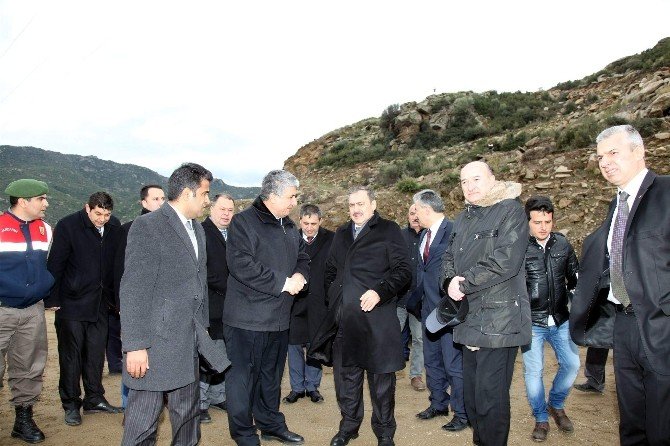 Bakan Eroğlu, Gökbel Barajı’nda İncelemelerde Bulundu