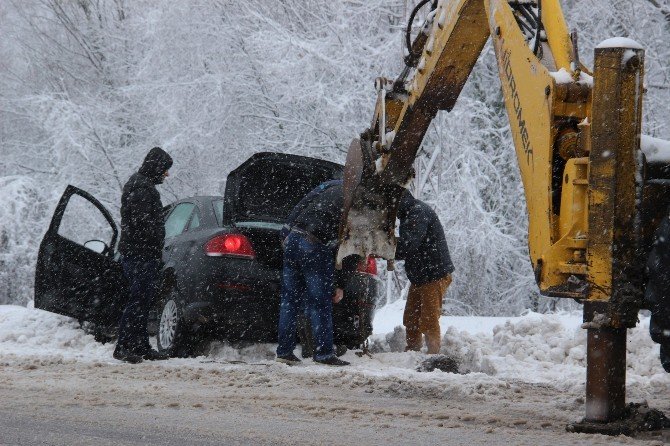 Zonguldak’ta Kar Yağışı Etkili Oldu