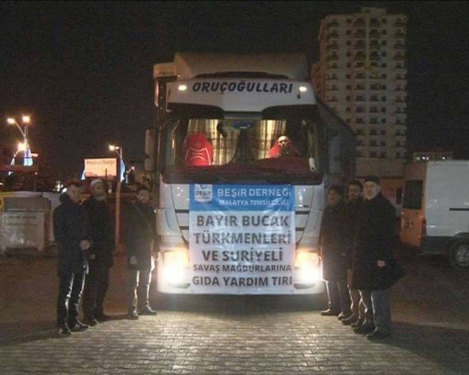 Malatya’dan, Bayırbucak Türkmenlerine 23 Ton UN Gönderildi