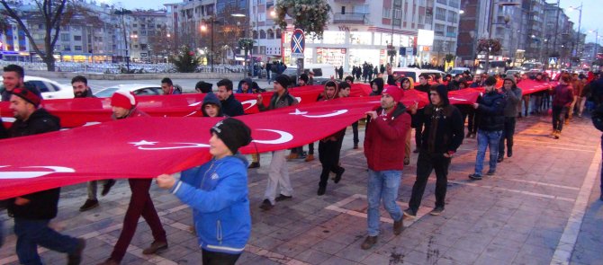Sivaslılar artan terör eylemlerini protesto etti