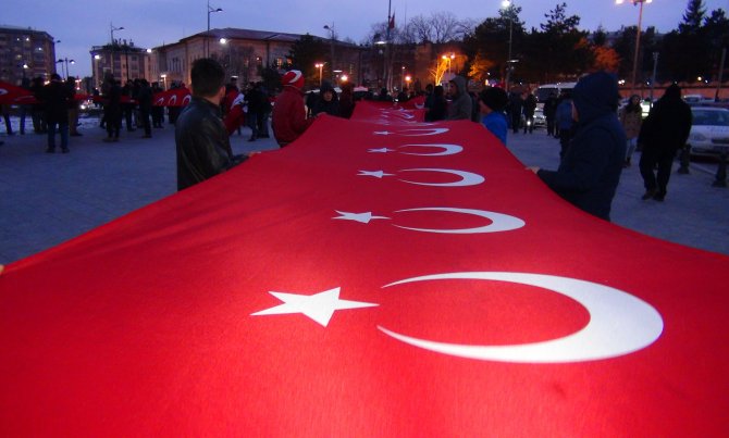 Sivaslılar artan terör eylemlerini protesto etti