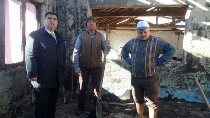 Şen ailesinin yanan evini Köşk Belediyesi yapacak