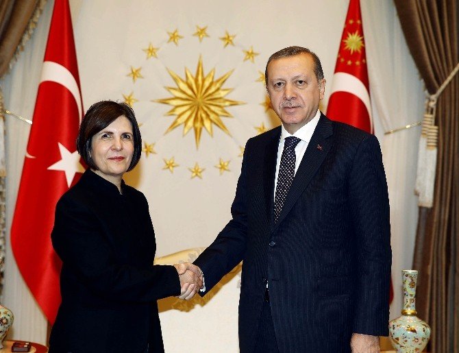 Cumhurbaşkanı Erdoğan, KKTC Cumhuriyet Meclisi Başkanı Siber’i Kabul Etti