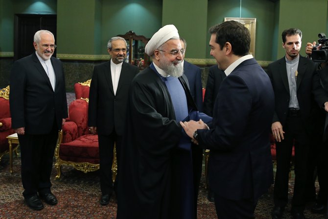 İran Cumhurbaşkanı Ruhani, Çipras ile görüştü