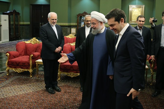 İran Cumhurbaşkanı Ruhani, Çipras ile görüştü