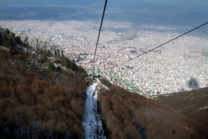 Teleferikten Bursa manzarası