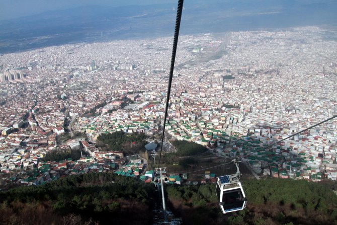 Teleferikten Bursa manzarası
