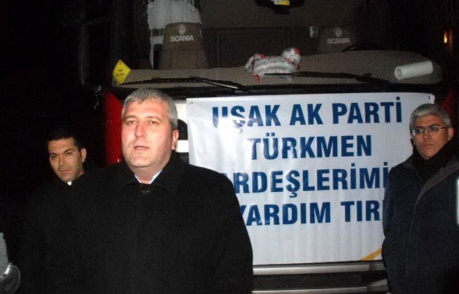 Uşak AK Parti, Bayırbucak Türkmenlerine Yardım Gönderdi