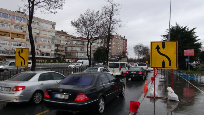 Kennedy Caddesi'nde yol çalışması başladı
