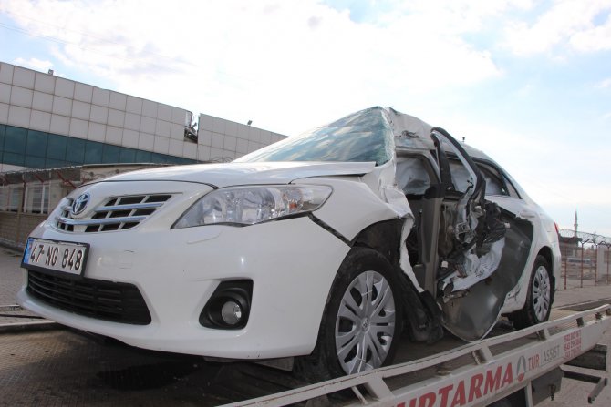 Nusaybin'de trafik kazası bir kişi yaralandı