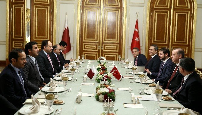 Cumhurbaşkanı Erdoğan Katar Emiri İle Bir Araya Geldi