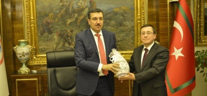 Prof. Dr. Ahmet Kızılay, Bakan Tüfenkci’yi Ziyaret Etti