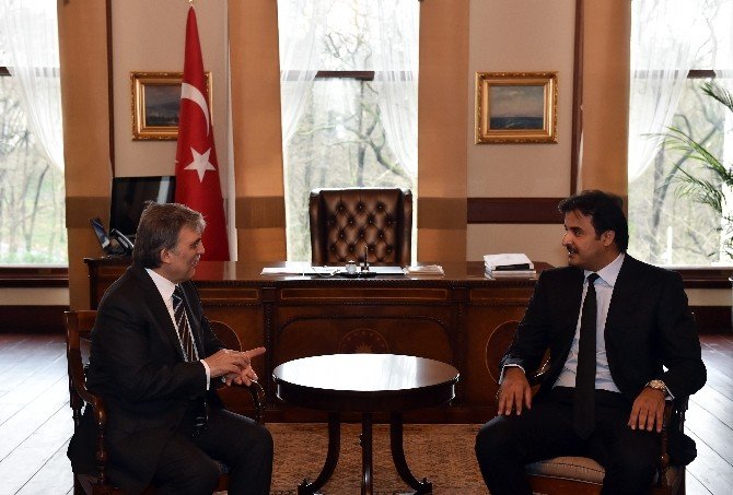 Katar Emiri, Abdullah Gül’e Taziye Ziyaretinde Bulundu