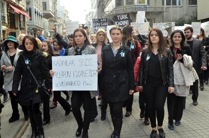İstanbul Ülkü Ocakları’ndan ’Özgecan Aslan’ Eylemi