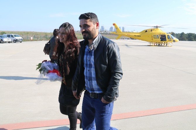 Kız Arkadaşına Helikopterde Evlenme Teklif Etti