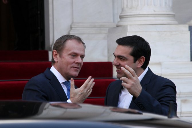 Çipras, Avrupa Konseyi Başkanı Tusk ile görüştü